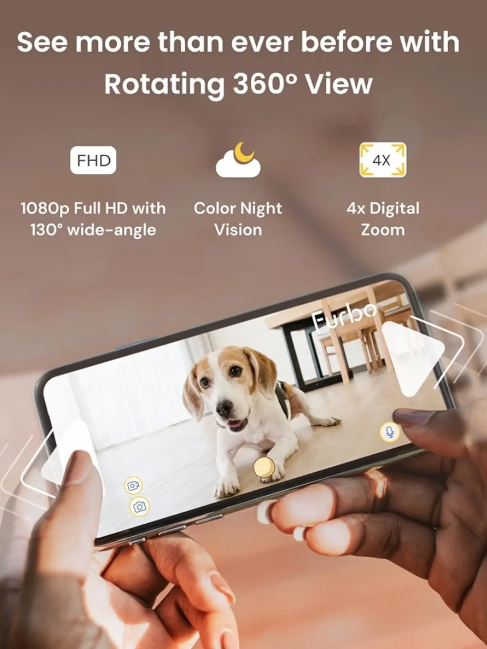 FURBO, 360 Rotating View, Treat Toss, Etc. + 320 Canine Waste Bags